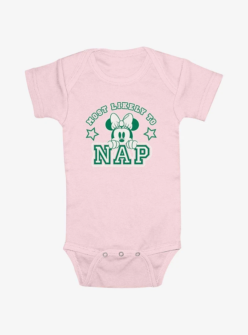 Disney Minnie Mouse Most Likely To Nap Infant Bodysuit