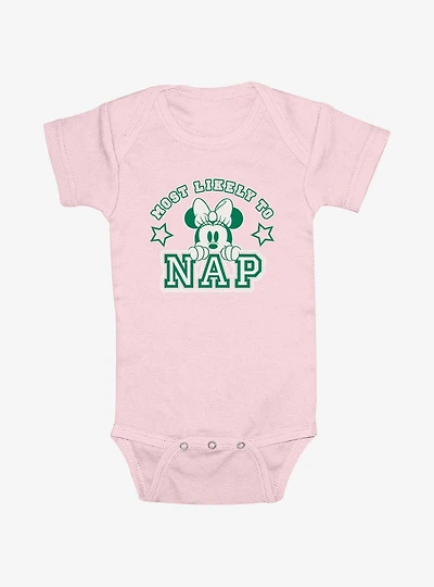 Disney Minnie Mouse Most Likely To Nap Infant Bodysuit