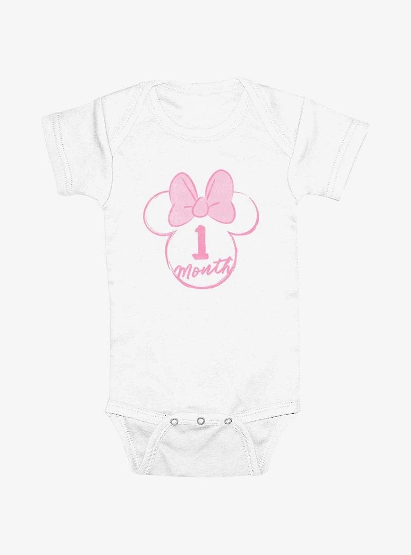 Disney Minnie Mouse Ears 1 Months Infant Bodysuit