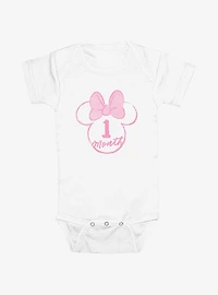 Disney Minnie Mouse Ears 1 Months Infant Bodysuit