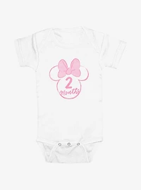 Disney Minnie Mouse Ears 2 Months Infant Bodysuit