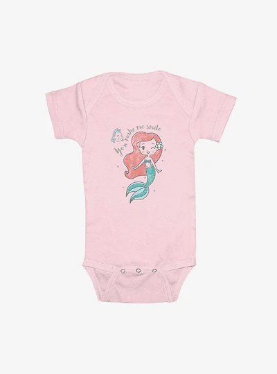 Disney The Little Mermaid Ariel Make Me Smile Infant Bodysuit