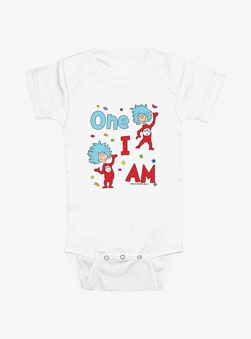 Dr. Seuss One I Am Thing 1 And 2 Infant Bodysuit