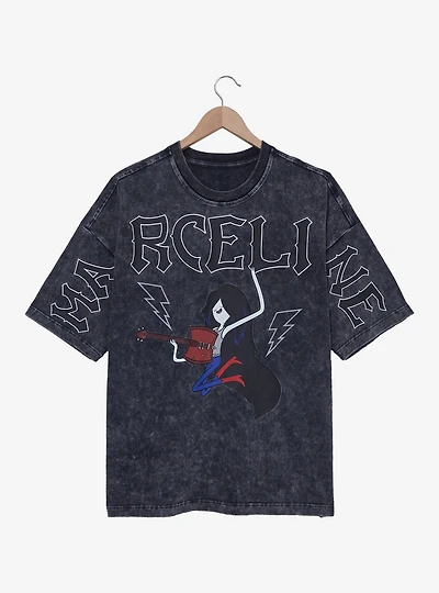Adventure Time Marceline Acid Wash Oversized T-Shirt - BoxLunch Exclusive