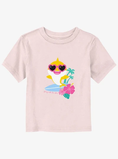 Baby Shark Going With The Flow Vibes Toddler T-Shirt