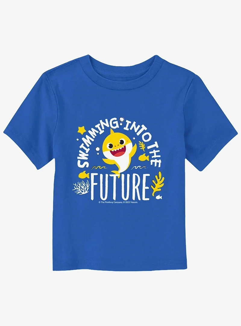 Baby Shark SwImming Into The Future Toddler T-Shirt