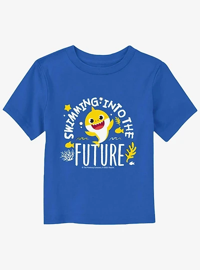 Baby Shark SwImming Into The Future Toddler T-Shirt