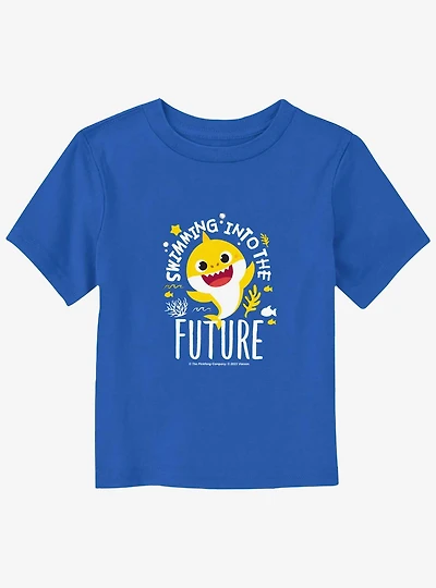 Baby Shark SwImming Into The Future Cheerful Toddler T-Shirt