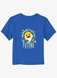 Baby Shark SwImming Into The Future Cheerful Toddler T-Shirt