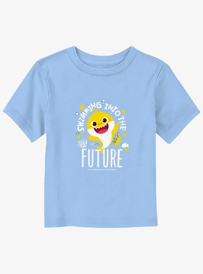 Baby Shark SwImming Into The Future Cheerful Toddler T-Shirt