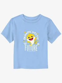 Baby Shark SwImming Into The Future Cheerful Toddler T-Shirt