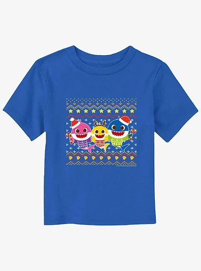 Baby Shark Fishmas Sweater Toddler T-Shirt