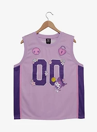 Sanrio Kuromi Embroidered Women's Plus Cropped Basketball Jersey — BoxLunch Exclusive
