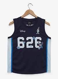Disney Lilo & Stitch Floral Cropped Women's Basketball Jersey - BoxLunch Exclusive