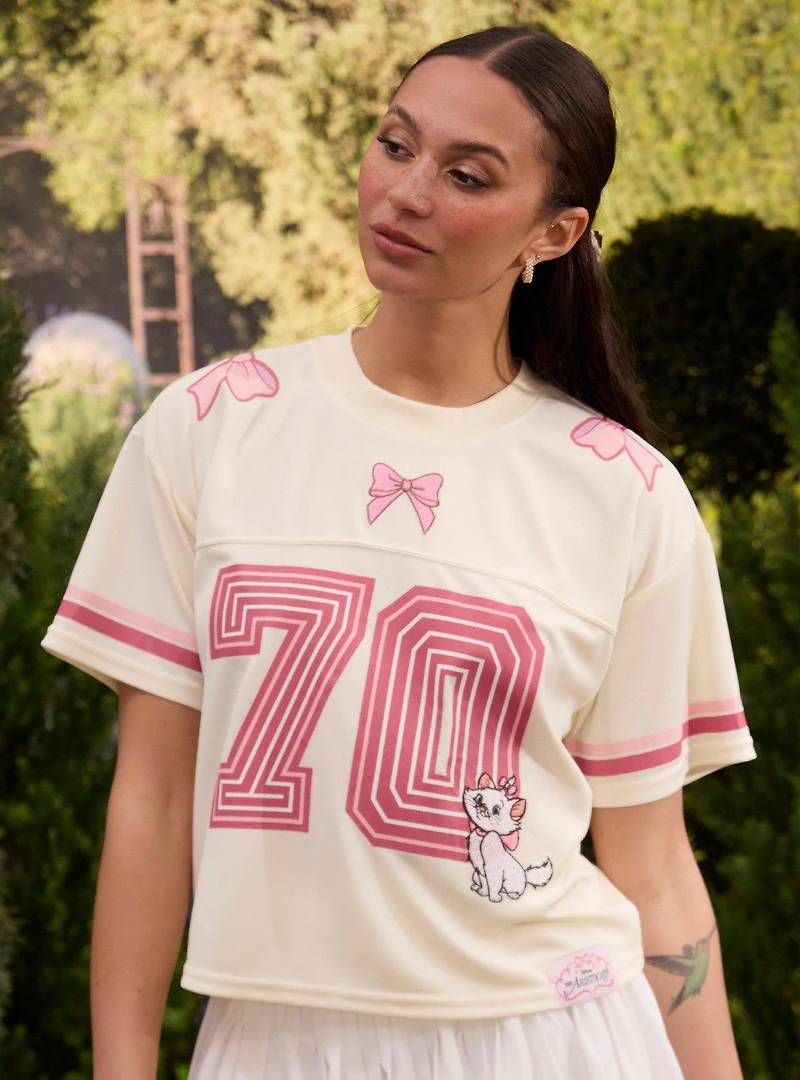 Disney The Aristocats Marie Women's Cropped Football Jersey - BoxLunch Exclusive