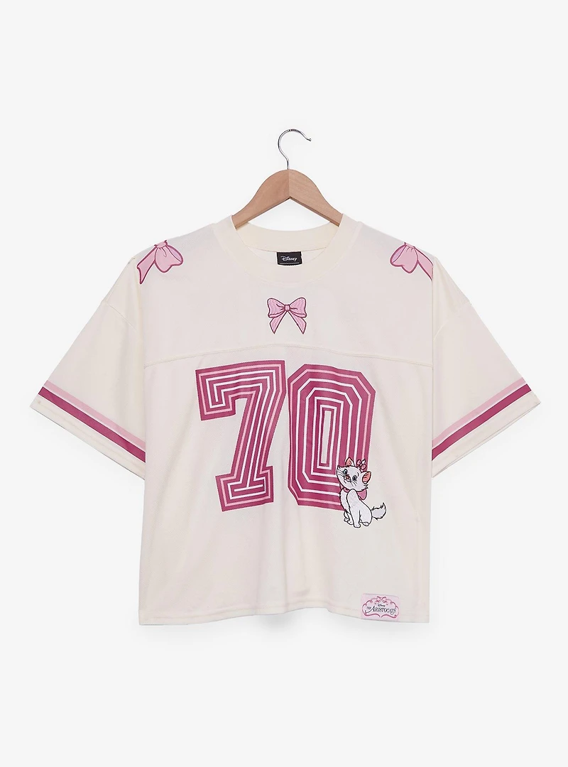 Disney The Aristocats Marie Women's Plus Cropped Football Jersey - BoxLunch Exclusive