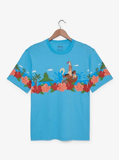 Disney Moana Floral Scenic Women's T-Shirt - BoxLunch Exclusive