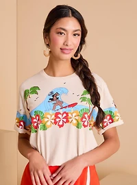 Disney Lilo & Stitch Surfing Scenic Women's T-Shirt — BoxLunch Exclusive