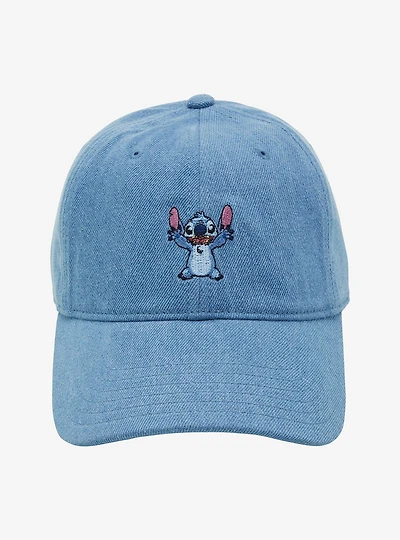 Disney Lilo & Stitch Denim Stitch Ball Cap - BoxLunch Exclusive
