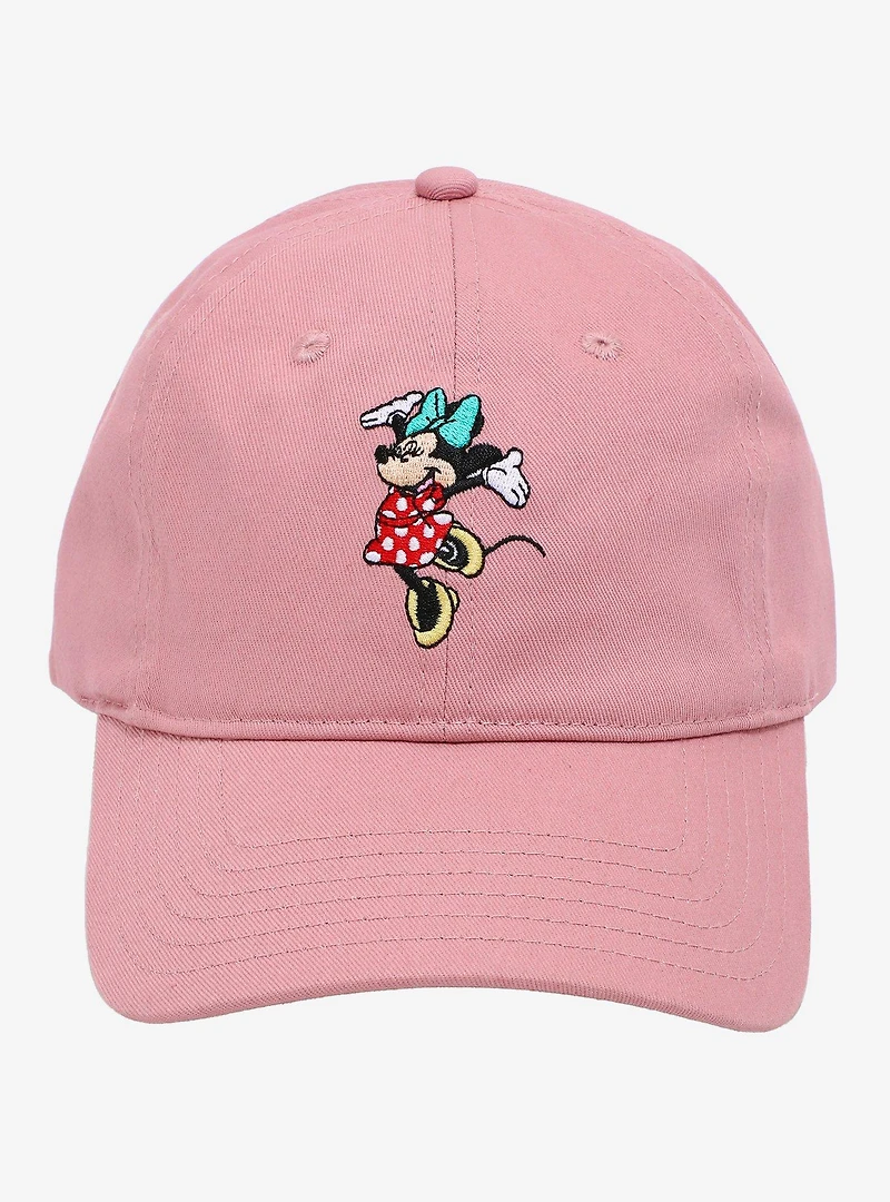 Disney Minnie Mouse Cheering Embroidered Ball Cap