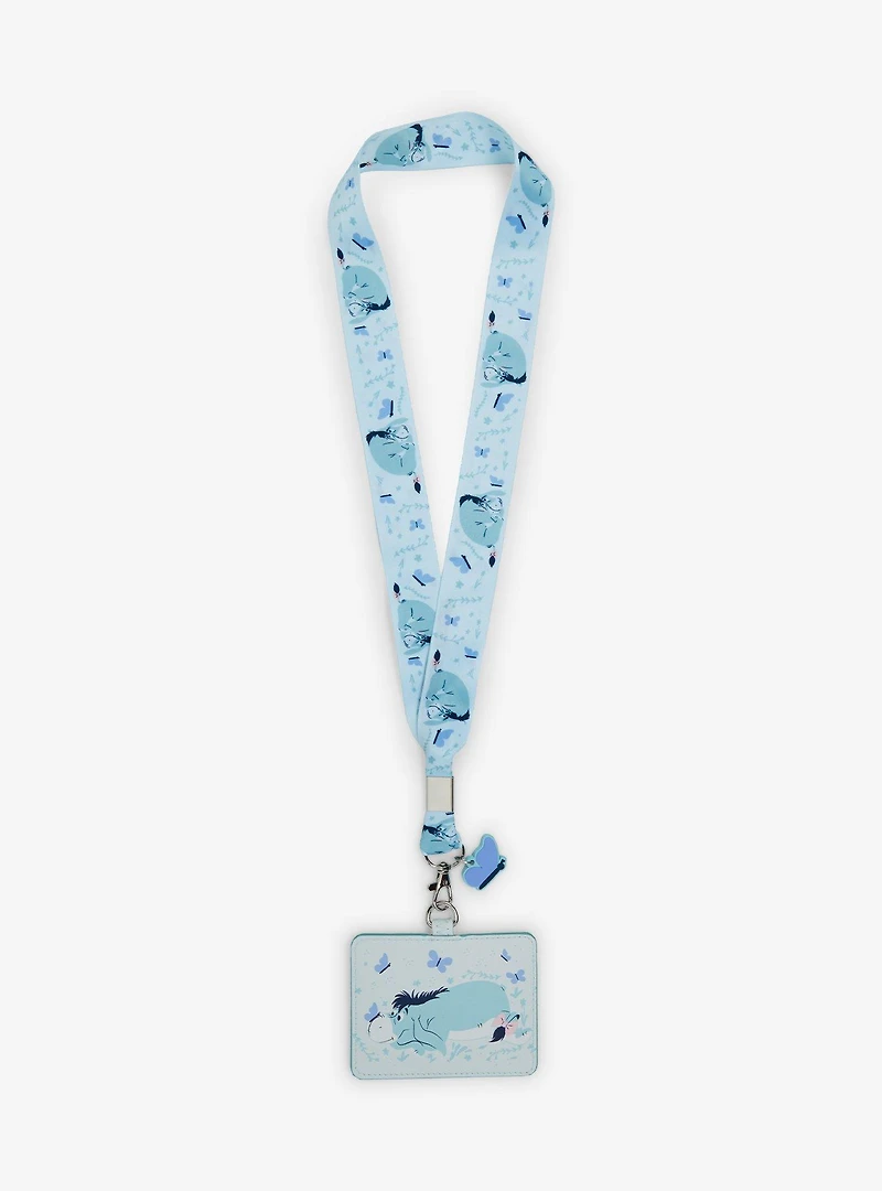 Disney Winnie the Pooh Eeyore Butterflies Allover Print Lanyard