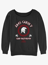 Disney Percy Jackson And The Olympians Ares Cabin Womens Slouchy Sweatshirt
