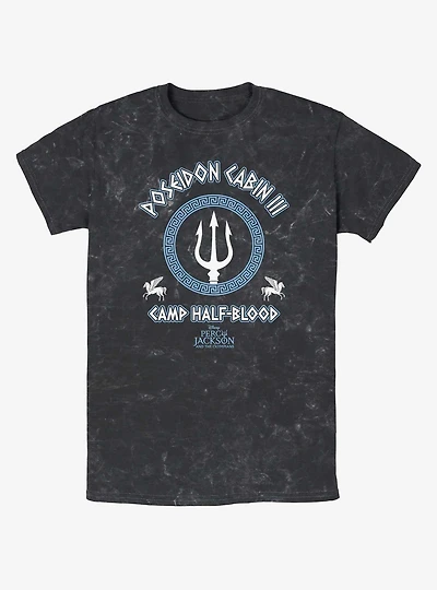 Disney Percy Jackson And The Olympians Poseidon Cabin Mineral Wash T-Shirt