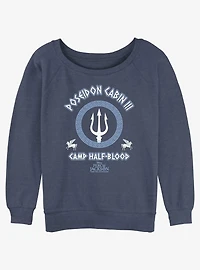 Disney Percy Jackson And The Olympians Poseidon Cabin Womens Slouchy Sweatshirt