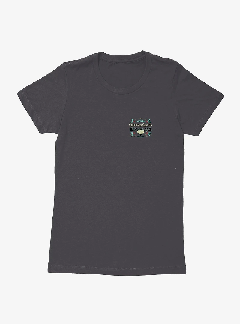 Christmas Vacation Pckt Prnt Moose Mug Womens T-Shirt