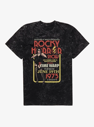 The Rocky Horror Show Time Warp Poster Mineral Wash T-Shirt