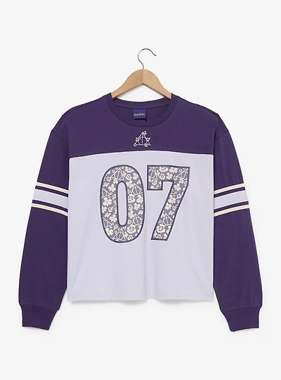 Harry Potter Deathly Hallows Women's Long Sleeve Football T-Shirt — BoxLunch Exclusive