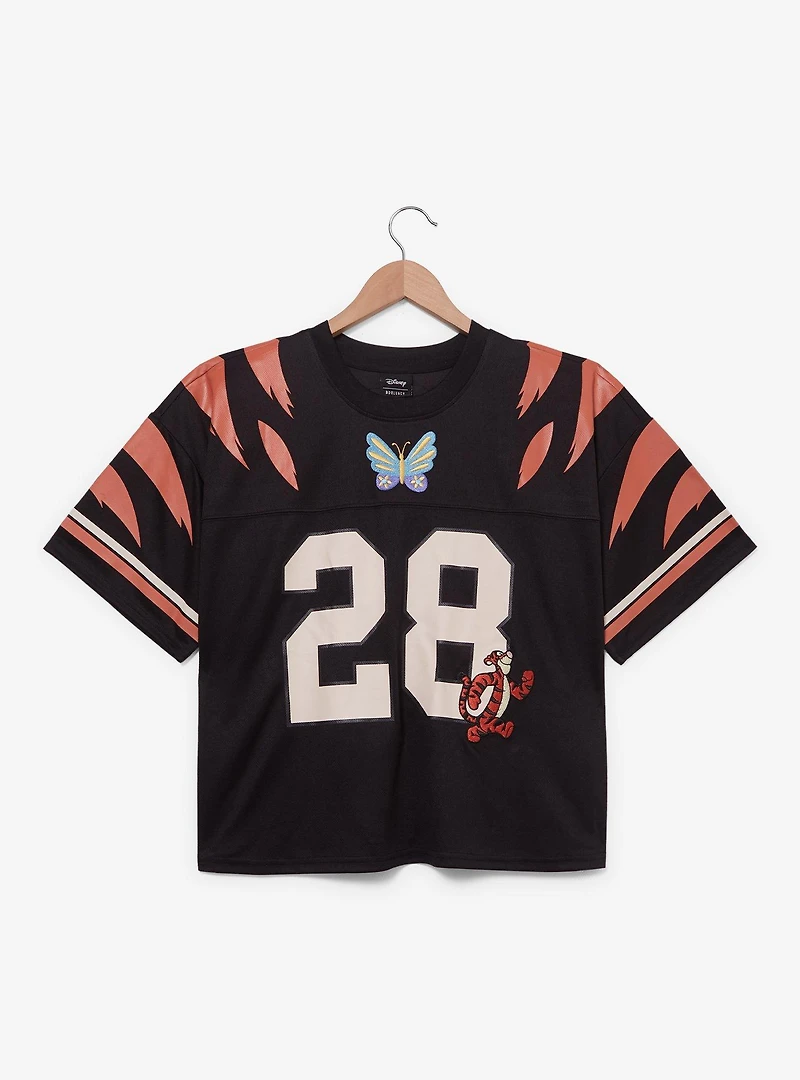 Disney Winnie the Pooh Tigger Striped Women's Plus Cropped Football Jersey — BoxLunch Exclusive