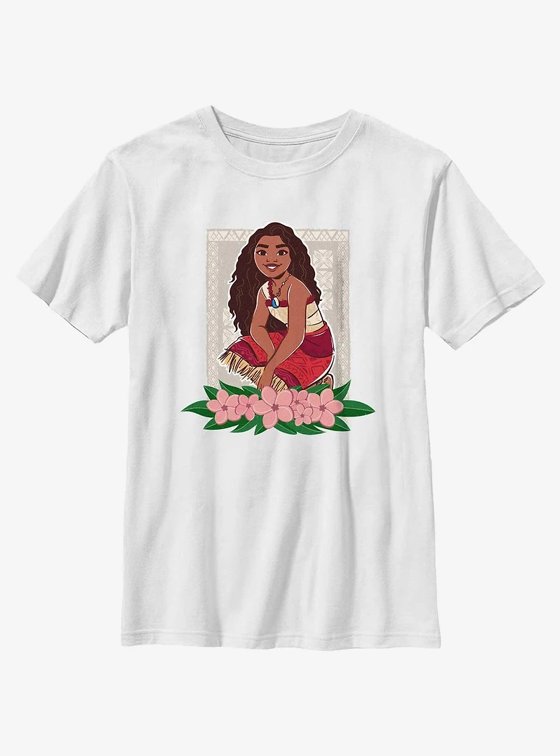 Disney Moana 2 Flowers Youth T-Shirt