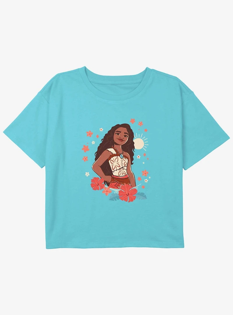 Disney Moana 2 Adventurer Youth Girls Boxy T-Shirt
