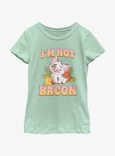 Disney Moana 2 Not Bacon Pua Youth Girls T-Shirt