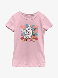 Disney Moana 2 Pua And Hei Youth Girls T-Shirt