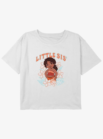 Disney Moana 2 Little Sis Simoa Youth Girls Boxy T-Shirt