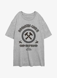 Disney Percy Jackson And The Olympians Hephaestus Cabin Womens Oversized T-Shirt