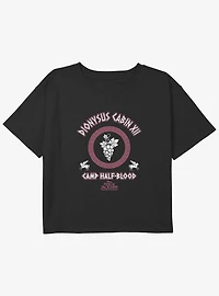 Disney Percy Jackson And The Olympians Dionysus Cabin Youth Girls Boxy Crop T-Shirt