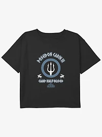 Disney Percy Jackson And The Olympians Poseidon Cabin Youth Girls Boxy Crop T-Shirt