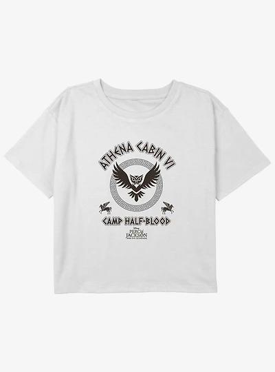 Disney Percy Jackson And The Olympians Athena Cabin Youth Girls Boxy Crop T-Shirt