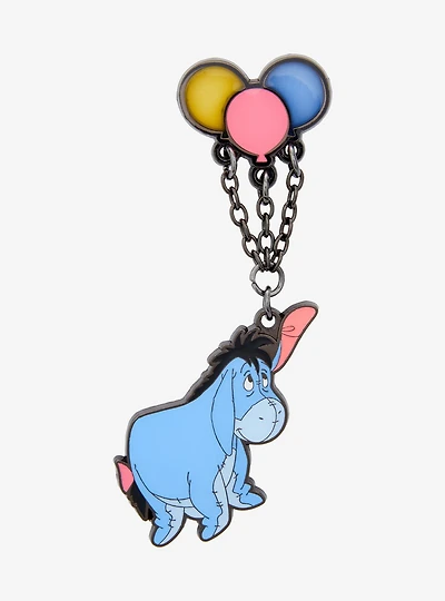 Loungefly Disney Winnie the Pooh Eeyore Balloons Dangling Enamel Pin