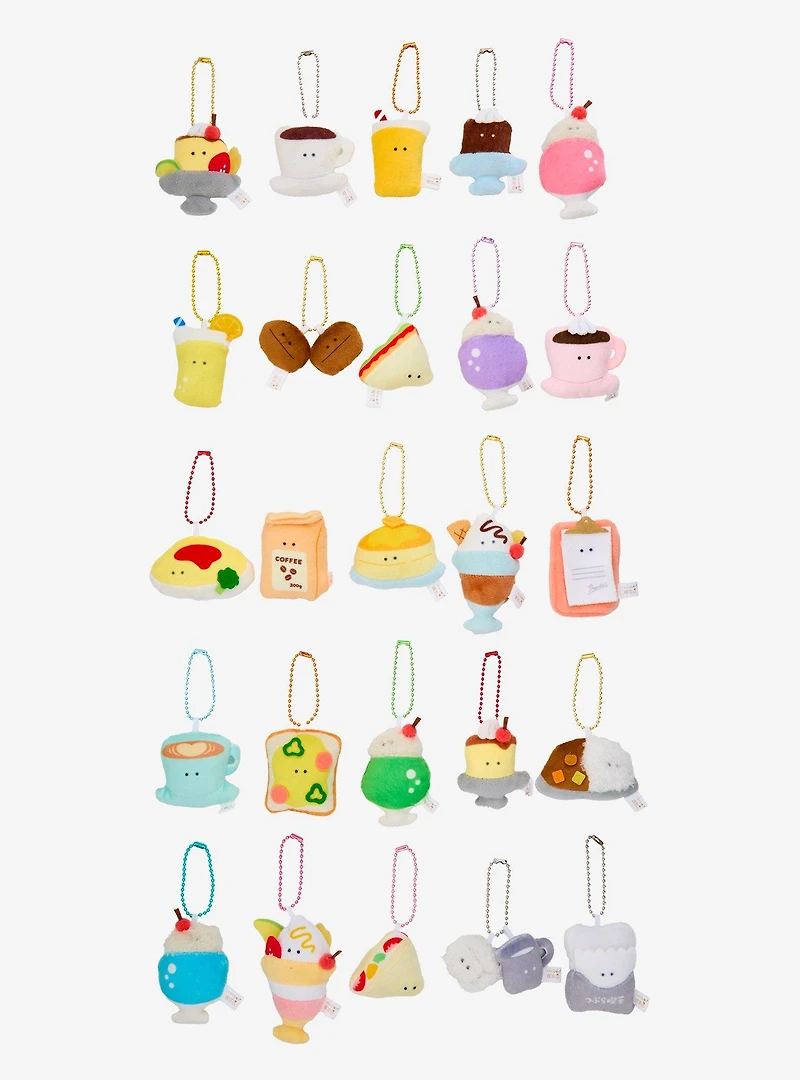 Coffee Shop Snacks Blind Assorted Plush Keychain