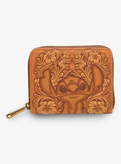 Loungefly Disney Lilo & Stitch Tonal Stitch Carving Small Zip Wallet - BoxLunch Exclusive