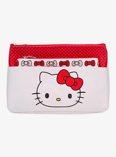 Sanrio Hello Kitty Polka Dot Cosmetic Bag Set