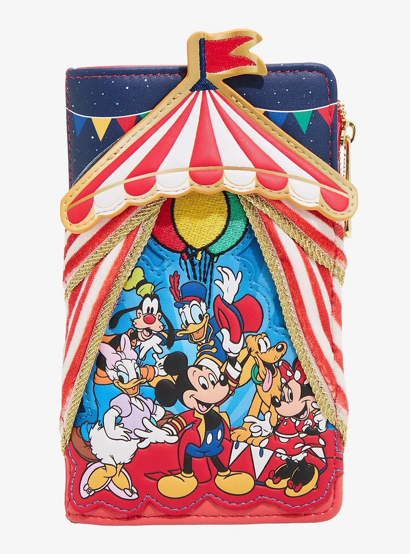 Loungefly Disney Mickey & Friends Circus Tent Wallet - BoxLunch Exclusive