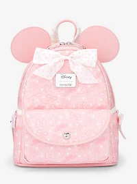 Loungefly Disney Minnie Mouse Debossed Bows Mini Backpack — BoxLunch Exclusive