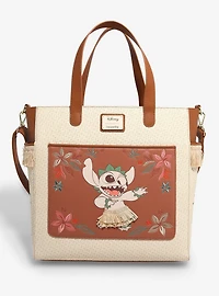 Loungefly Disney Lilo & Stitch Hula Stitch Floral Convertible Tote Bag - BoxLunch Exclusive