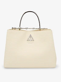 Loungefly Harry Potter Deathly Hallows Elder Wand Raffia Texture Cream Handbag - BoxLunch Exclusive