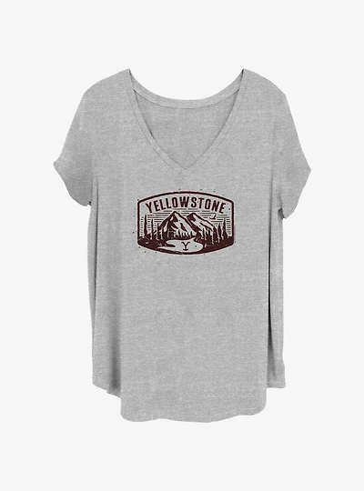 Yellowstone Mountains Womens T-Shirt Plus
